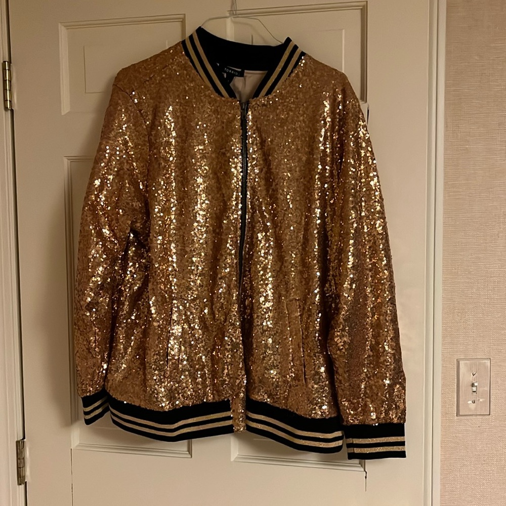 Torrid Plus size sequin jacket